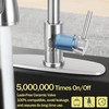 Herogo Brushed Nickel Kitchen Sink Faucet Set with Pull Down