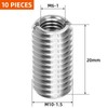 MewuDecor M6-1.0 Female to M10-1.5 Male Threaded Insert Reducing Nut