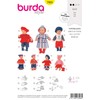 Patron de Couture Burda B7903 Doll Clothes 19 x 13