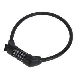 Hihaha Bicycle Lock/Bicycle Padlock Cable Lock Spiral Lock for Mountain Bike Road Bike / 5 Digit Resettable Bike Cable Lock Steel ABS PVC 60cm / 1 Pc Black