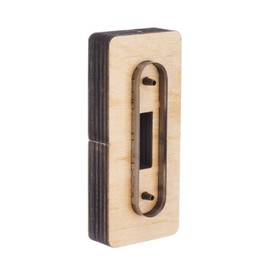 sourcing map Leather Cutting Die 3.1"x0.7" Leather Metal Die Cutter Line Collector Stainless Steel Cutting Template Wooden Stamping Punching Tool for DIY Leather Crafts Making