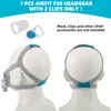 1 PCS Airfit F30 Headgear with 2 Clips, CPAP Headgear
