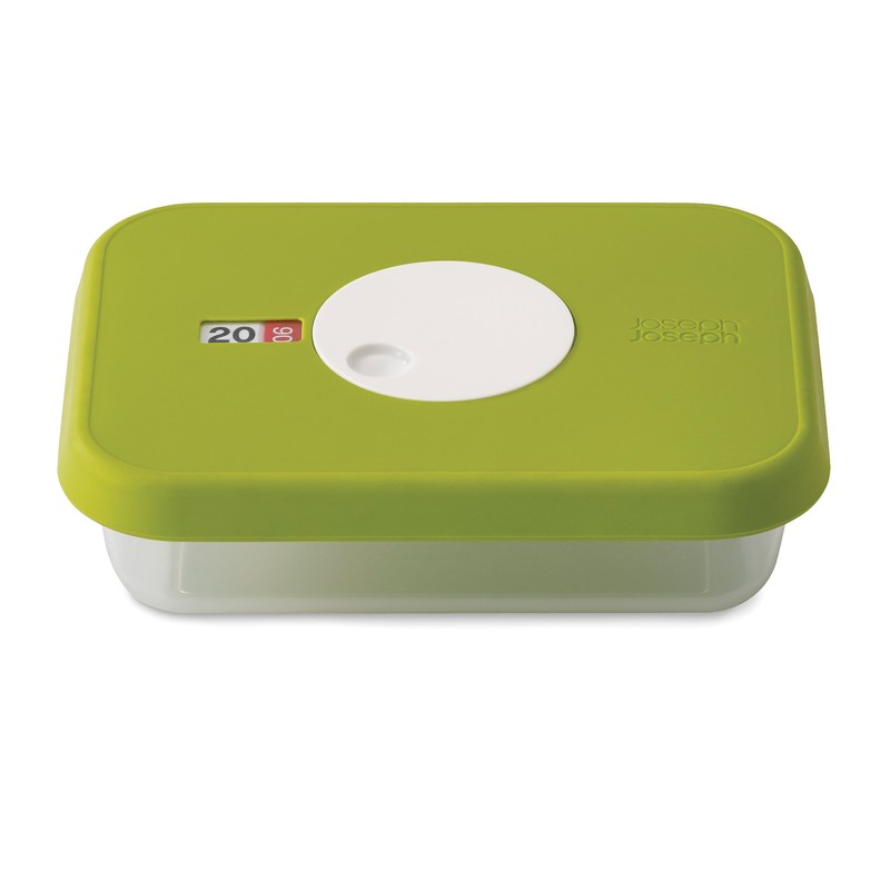 Joseph Joseph Dial Storage Container with Datable Lid, Green, 0.7
