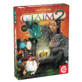 Game Factory 646223 Claim 2, Das Duell um den Thron, Kartenspiel, Stichspiel, für zwei Spieler