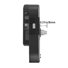 5168S Silent Clock Movement – Ultra-Quiet Quartz Mechanism for DIY Wall Clocks, 8mm /0.315 inch (5/16 inch) Shaft Length (No Hands Included)