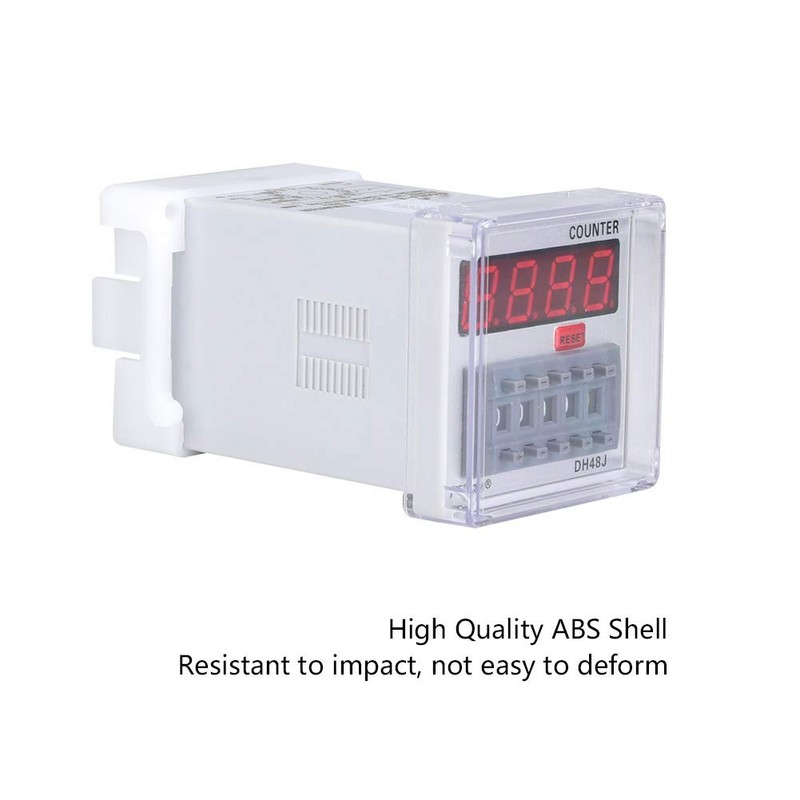 Electronic Meter Relay, DH48J-A Digital Counter Relay LED Display Terminal