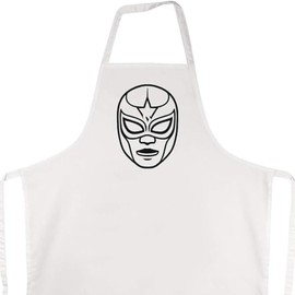 Azeeda 'Lucha Libre Mask' Unisex Cooking Apron (AP00063985)