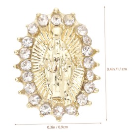 SAFIGLE 20Pcs Metal Nail Art Charms for Women Alloy Nail Decorations Religious Designs DIY Manicure Supplies for Creative Art