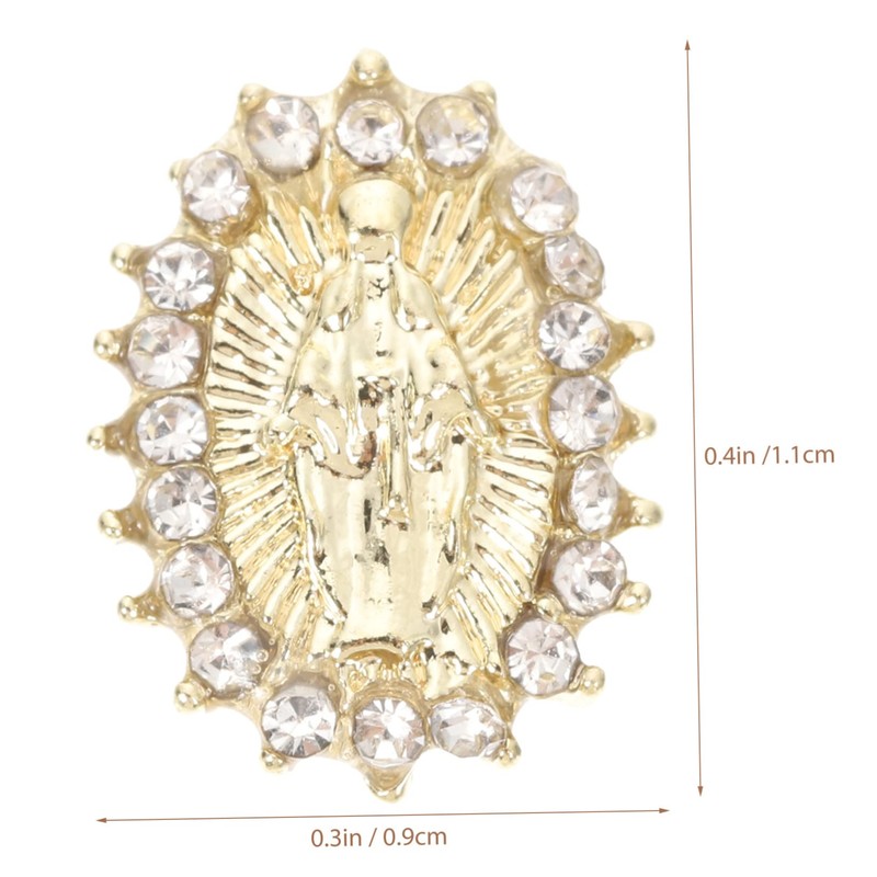 SAFIGLE 20Pcs Metal Nail Art Charms for Women Alloy Nail