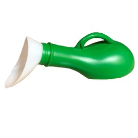 Unisex Leakproof Portable Urinal - Ideal for Car Travel Camping Caravan Festivals Children Elderly (Green)