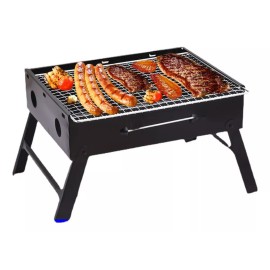 BOSSCO Mini Parrilla De Carbón Portátil Plegable Acero Inoxidable