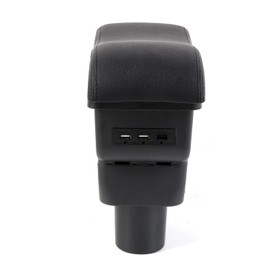 KIMISS Caja de Reposabrazos Caja de Almacenamiento de Apoyabrazos Central para Automóvil Accesorio para Jimny - Modificación Elegante con Diseño de Doble Capa