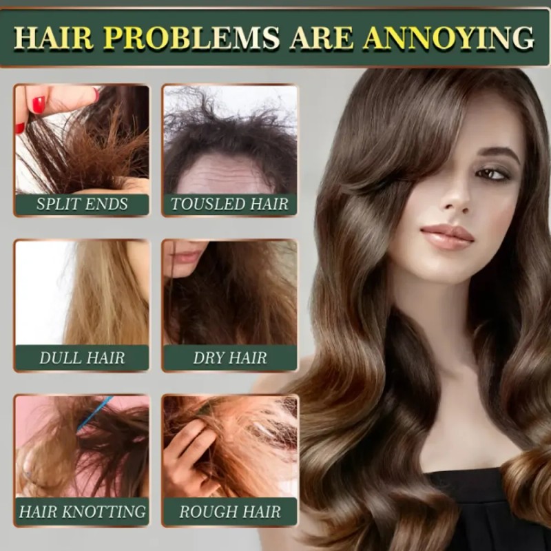 3 Unidades De Óleo De Cabelo Ginger King Nutre Os
