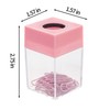 Jowxsx Pink Magnetic Paper Cilp Dispenser Holder Clear Acrylic Paper