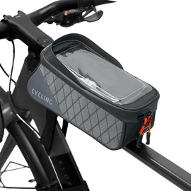 Bike Phone Bag, Waterproof Bicycle Top Tube Phone Front Frame Bag