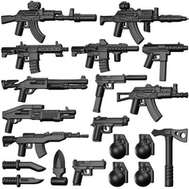 BrickTactical Small Arms Weapon Pack Guns and Accessories for Minifigs