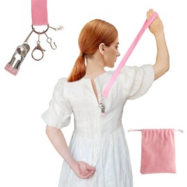 Zipper Helper Pull for Dresses，Dress Zipper Helper for Dresses with Invisible Zippers，Zipper Helper for Boots (Pink)