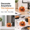 Middle Finger Pumpkin Halloween Ornament Spooky Decor Resin Rude Figurine