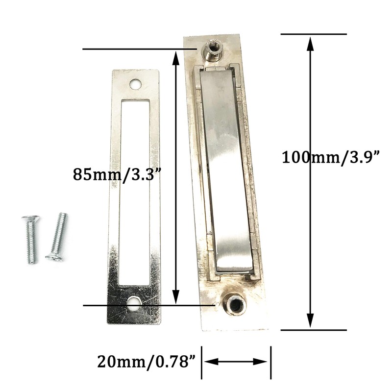 XMHF Invisible Cabinet Handles,Pack of 2 Hidden Concealed Tatami Handles