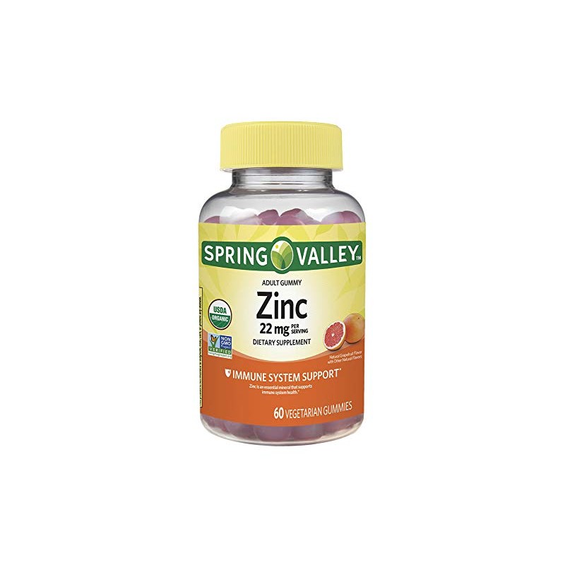 Zinc Adult Organic Vegetarian Gummy, Optimal Immune System Support by