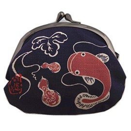 Wasakura-an Wallet, Wallet, Coin Purse, Japanese Pattern, Made in Japan, Dark Purple Color, For Protection Against Evil, Men's, Women's, Kaiuntei, purple