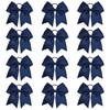 DEEKA 12 PCS 7" Large Glitter Cheer Bows Shiny Cheer