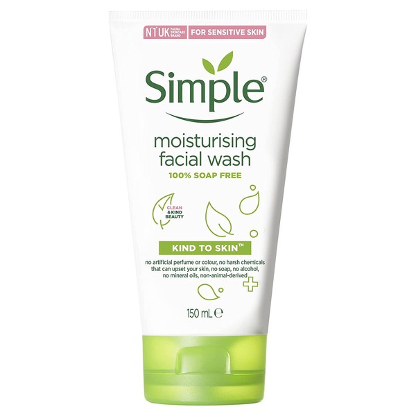 Simple Moisturizing Facial Wash, 5 Ounce (4 Count)
