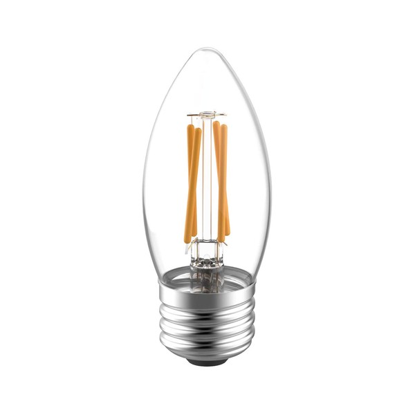 GE Reveal HD Blunt Tip Dimmable LED Light Bulbs (60 Watt Replacement Decorative Light Bulbs), 500 Lumen, Medium Base Light Bulb, Clear Finish, 2-Pack LED Bulbs