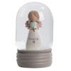 Blossom Bucket March Birthstone Angel Snow Globe, 4.25-inch Height, Resin, Home, Home Décor