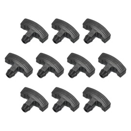 uxcell Recoil Handle Pull Starter 2.95"x2.28"x0.94" Rewind Starter Grab for Lawn Mower, Engine Power Equipment Fitting, String Trimmers, Generator, Black 10Pcs