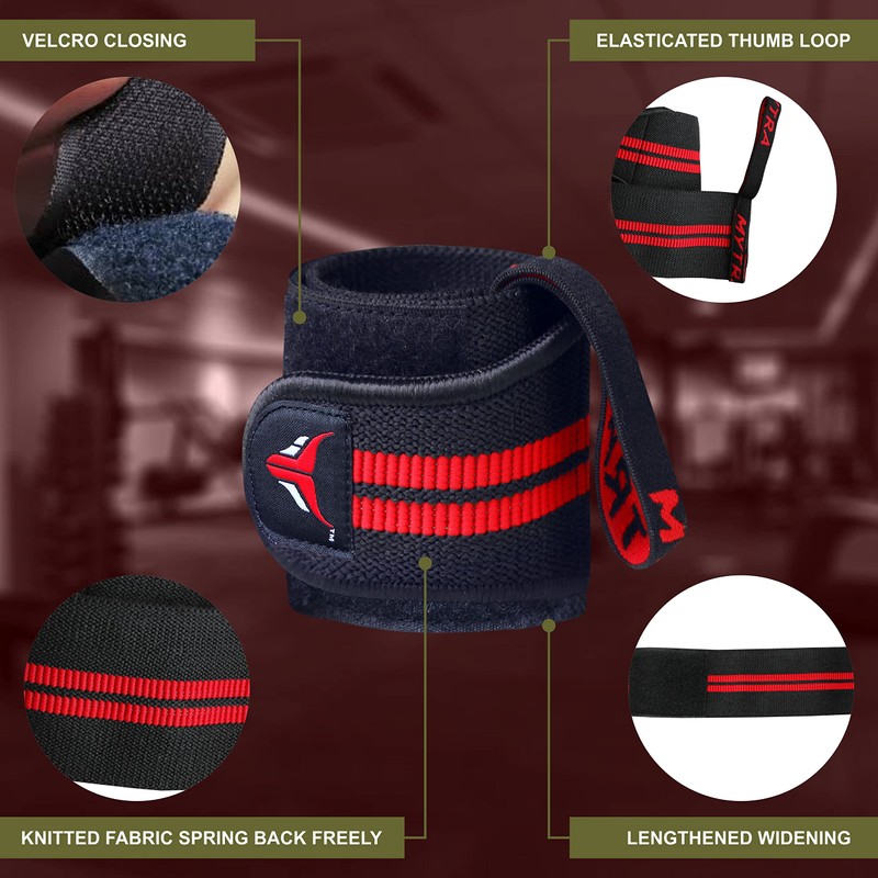 Mytra Fusion Elasticated Wrist Wraps With Thumb Loop SP1 for