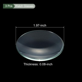 YOKIVE 3 Pcs Watch Glass Beaker Cover, Lab Watch Glasses Cover Lids | Laboratory Supplies, Great for Science Chemical Experiment (Transparent, 1.97-Inch)
