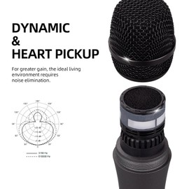 D Debra DY-80 Wired Dynamic Handheld Microphone, Hi-Fi Cardioid Vocal Microphone, Metal Karaoke Microphone for Speeches, Wedding, Conference, Interview, Stage Performance