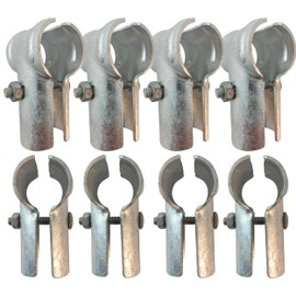 End Rail T Clamps, Chainlink Fence Parts, Galvanized Fence Parts With Galvanized Steel. T Link Post Clamps, T Clamps. Chain Link Fence T Clamp Made To Fit 1 3/8" (1-3/8" x 1-3/8" (8 PCS)