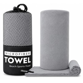 Microfiber Travel Towel for Beach & Gym – Quick-Dry Super Absorbent Lightweight Towel for Pool, Bath and Yoga
