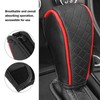 MOXRUQ Leather Car Gear Shift Knob Cover, Anti-Slip Breathable Shifter