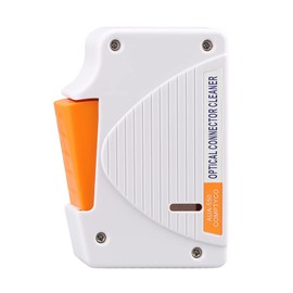 Fiber Optic Cleaner Box - FTTH Fiber Optic Cleaning Box for 1.25mm/2.5mm, FC, SC, LC,MU,ST End Faces and Optical Connectors,Over 500 Times Anti Static Clean Swab (White)