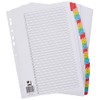 Q-Connect KF01522 Index A4 Multi-Punched 1-31 Reinforced Multi-Colour Numbered Tabs KF01522