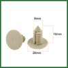 Motoforti Car Beige Plastic Rivets Bumper Door Fastener Clips 20