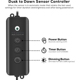 SUNTHIN Outdoor Landscape Lighting with Dusk to Dawn Sensor Controller, 8 Pack
