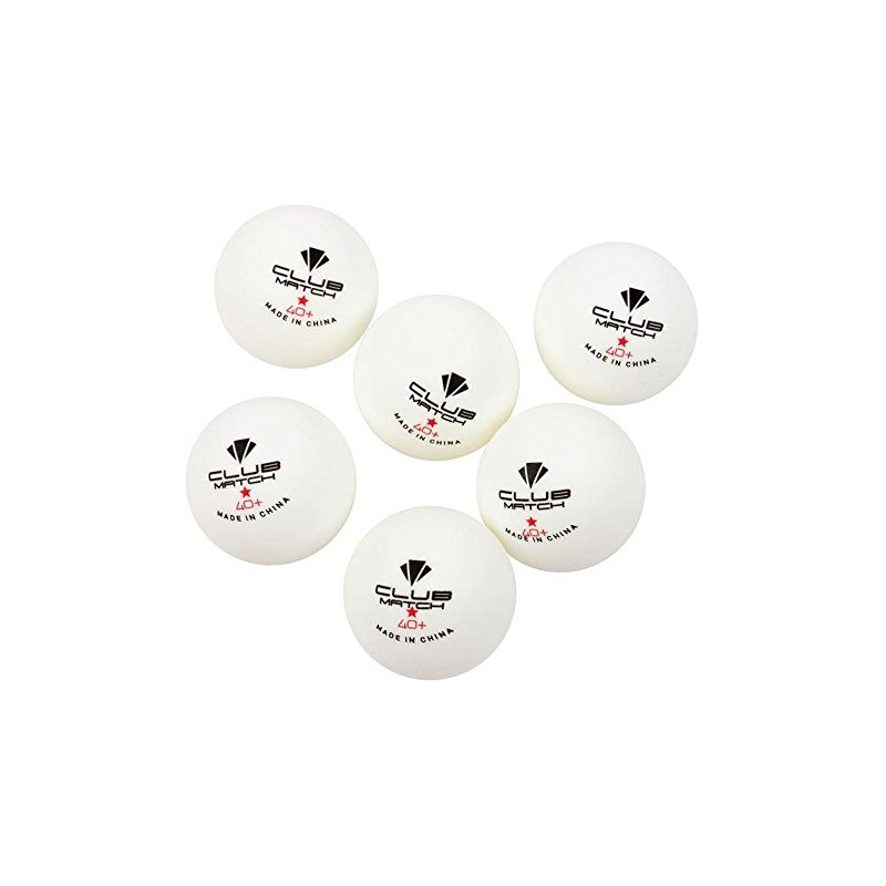 Carlton Unisex Club Table Tennis Balls 6 Pack White One
