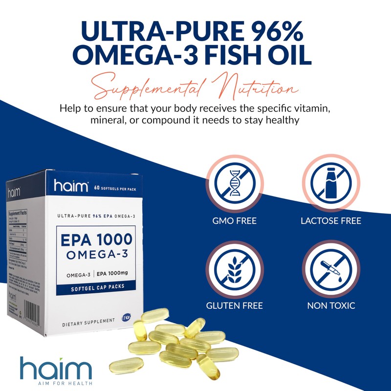 HAIM EPA1000 MINI – Pure EPA Fish Oil Supplement –