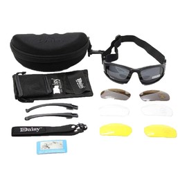 isick Tactical Shooting Glasses Replacement Lens 4 Piece Polarized PC Lens Storage Case Airsoft