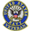 US Navy Veteran Round Logo Patch Military Gifts Patches for