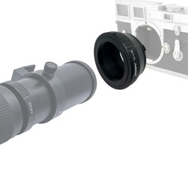 T2-LM Lens Adapter Ring, T-Mount T2 Screw Thread Lens Compatible with Leica M1, M2, M3, M4, M5, M6, M7, M8, Cameras, Minolta CL; GXR.T2-LM