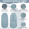 Hjyokuso Cat Clothes, Sphynx Cat Clothing, Sphynx Cat Jumper, Cat