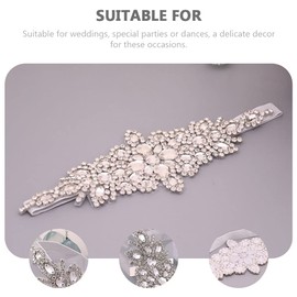 Beaupretty Rhinestone Wedding Hair Accessories for Brides Hair Pieces Bridal Headband for Wedding Headpiece Crystal Hair Band Hair Vines