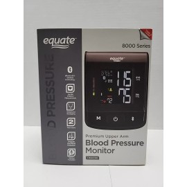 EQUATE 8000 Series Premium Upper Arm Cuff Blood Pressure Monitor- New In Box-WMTBPA-240