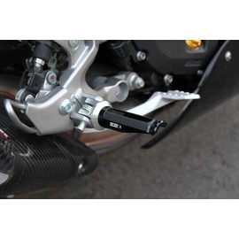 SSK machined aluminum step racing type for riders mounting: black, step bar color: red AFPR211RD
