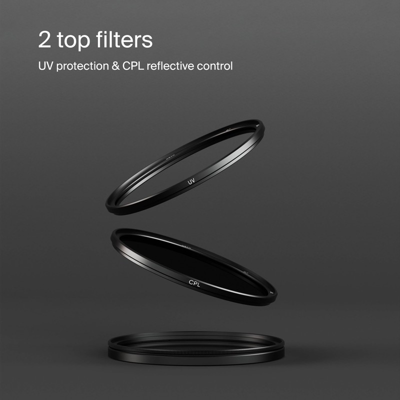 Urth 49mm 2-in-1 Magnetic Lens Filter Kit (Plus+) — UV,